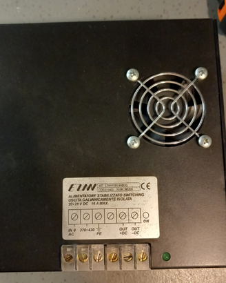 Alimentatore trasformatore 380v 24v dc 16A