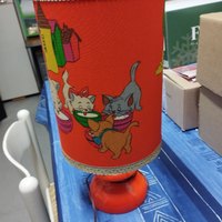 Lampada vintage con disegno Aristogatti