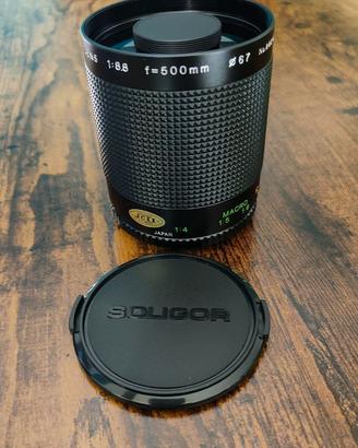 Obiettivo Soligor catadiottrico 500mm Mirror Lens
