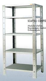 Scaffale inox da cucina 4 ripiani