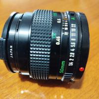 obbiettivo  Canon FD 50 mm 1:14.