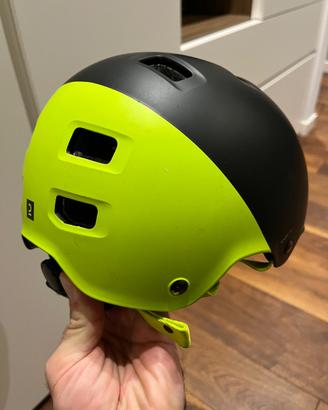 Casco bici bambino fluo/nero