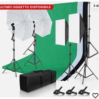 Set fotografico con luci