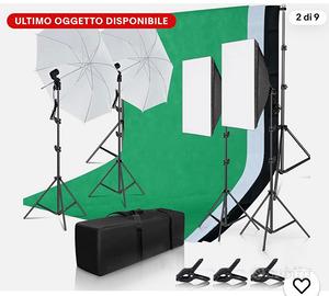 Set fotografico con luci
