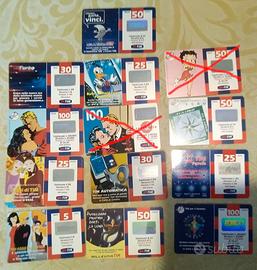 Schede ricariche telefoniche TIM, WIND e altre