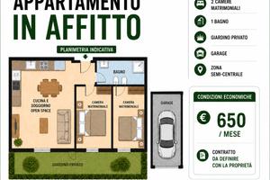 Spilamberto trilocale con giardino privato+garage