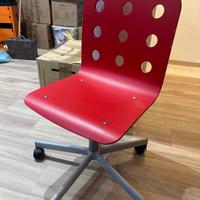 2sedie rosse Ikea per cameretta o scrivania