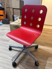 2sedie rosse Ikea per cameretta o scrivania