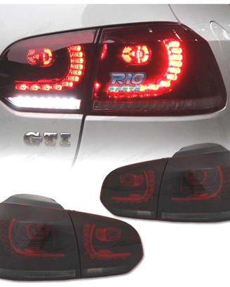 FANALI VOLKSWAGEN VW GOLF 6 08-12 LED ROSSO AFFUMI