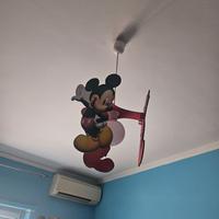 Lampadario legno topolino