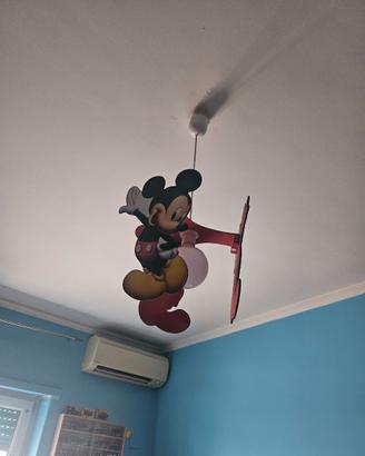 Lampadario legno topolino