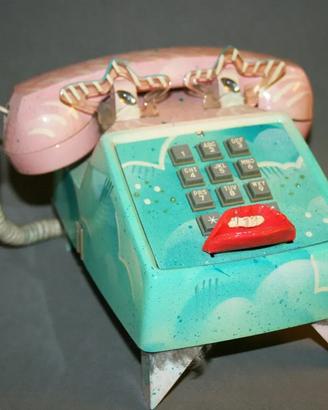 Telefono Scultura Vintage Anni 90 Hollis Fingold