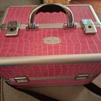 Valigetta per ricostruzione unghie color rosa 