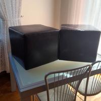 Pouf  in ecopelle poggiapiedi 