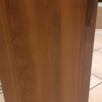 pensile bagno con ripiano color ciliegio/noce