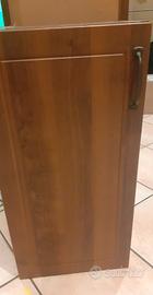 pensile bagno con ripiano color ciliegio/noce