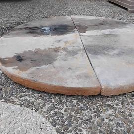 Piano in Pietra Refrattaria Ø120 cm Professionale 