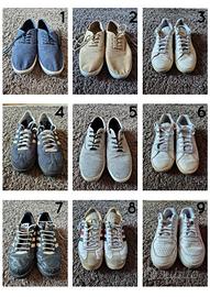 9 paia scarpe sneakers sportive Adidas, Nike, Puma