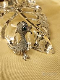 Spilla Vintage Papera Argento 