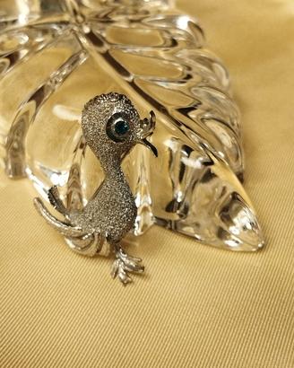 Spilla Vintage Papera Argento 