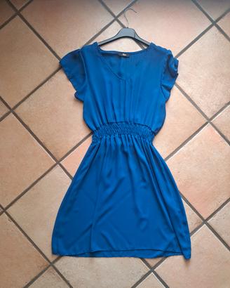 Vestito estivo corto blu - Aké