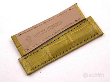 Cinturino Rolex Vera Pelle Alligatore Verde 20mm