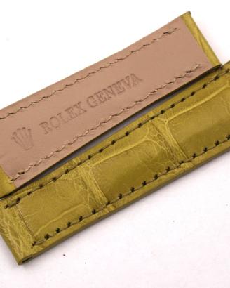 Cinturino Rolex Vera Pelle Alligatore Verde 20mm