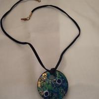 collana con ciondolo in glass di murano 