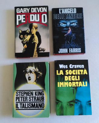 Quattro romanzi horror, thriller, suspense