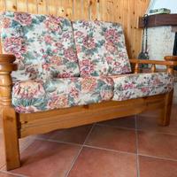 Divano 2 posti in legno