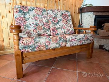 Divano 2 posti in legno