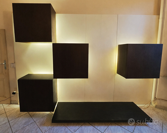 Parete attrezzata Acerbis–Life (design Monsani)