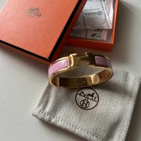 Bracciale Hermes Clic H color rosa