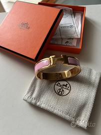 Bracciale Hermes Clic H color rosa