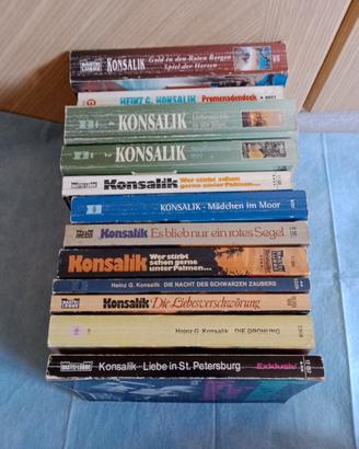 12 Libri in lingua tedesca di Heinz G. Konsalik 