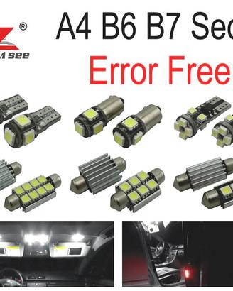 KIT 22 LAMPADE LED INTERNE PER AUDI A4 S4 RS4 B6 B