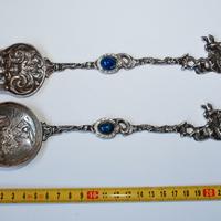 Posate antiche lavorate con pietre dure