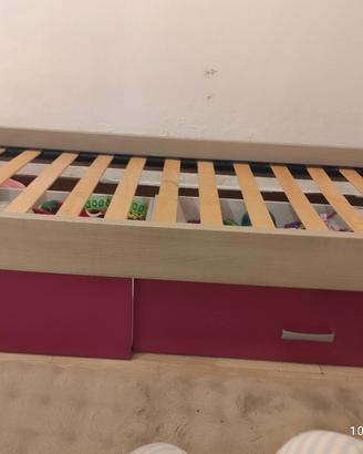 letto singolo con rete 