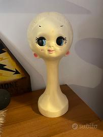 Twiggy mannequin head  modernariato pop art