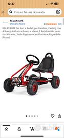 Go Kart a pedali per bambini – NUOVO in scatola