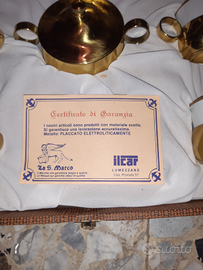 Set tazzine caffè metallo placcato