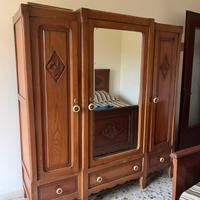 Camera da letto in legno vintage