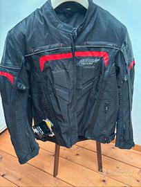 Giacca Moto ATROX FLYER PRO Nera Rossa