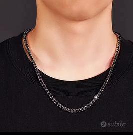 Collana girocollo Tennis nero