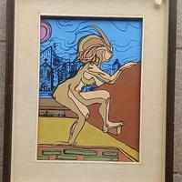 Quadro pittore scultore Gino Ghioni "Barbarossa"