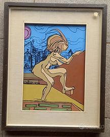 Quadro pittore scultore Gino Ghioni "Barbarossa"