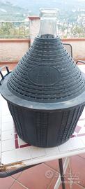 Contenitore acciaio inox 50 litri e 2 damigiane