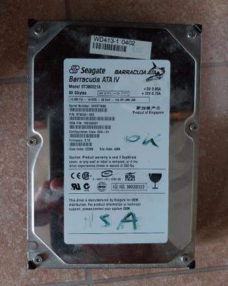 Hard disk ide 80 GB