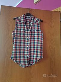 Camicia Wrangler a quadri taglia S in cotone 