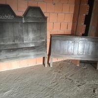 Testata e pediera letto antico